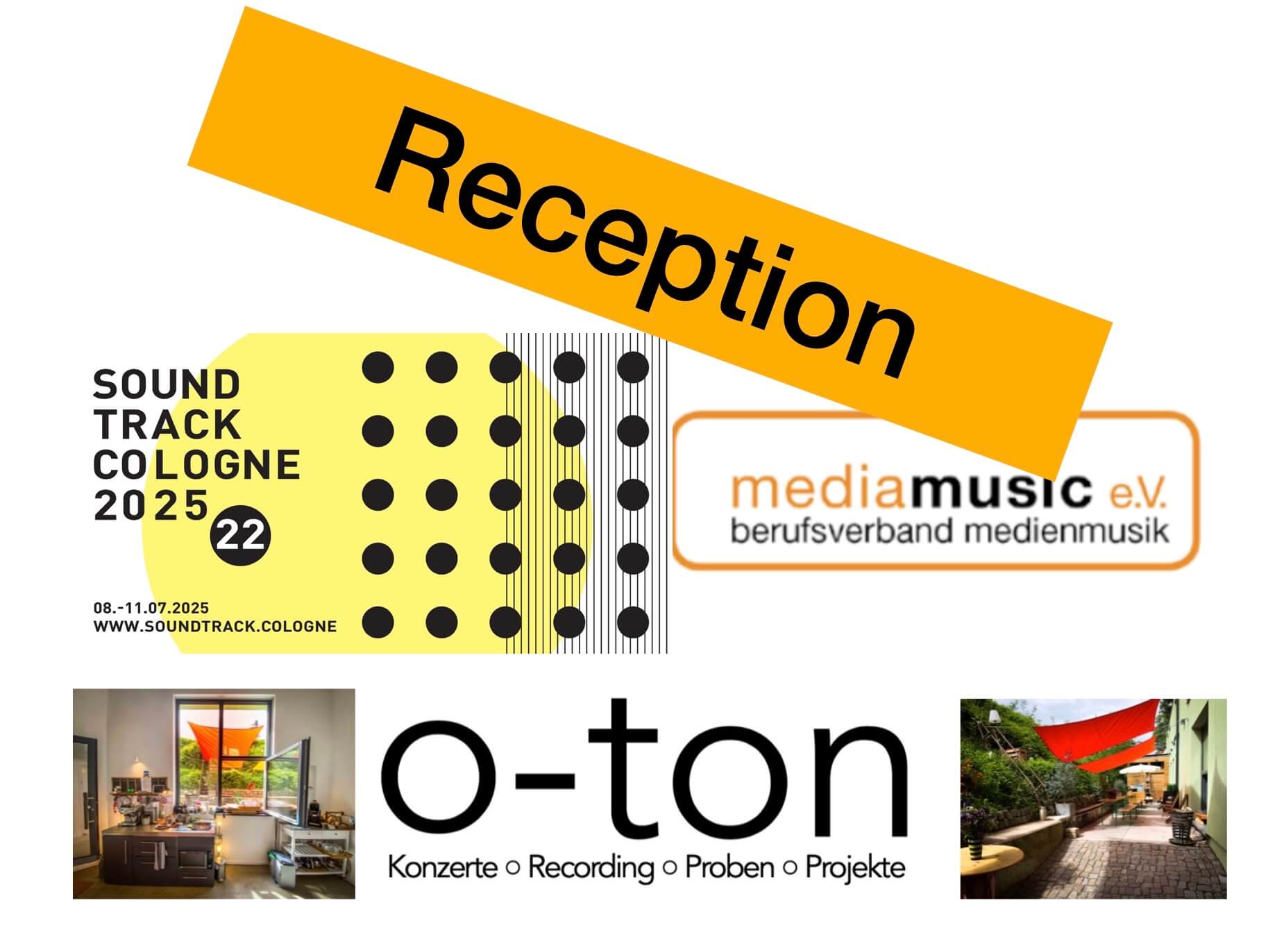 RECEPTION // Mi. 9.7.25 // 21h // SoundTrack_Cologne & Mediamusic e.V. – Invitation // Empfang