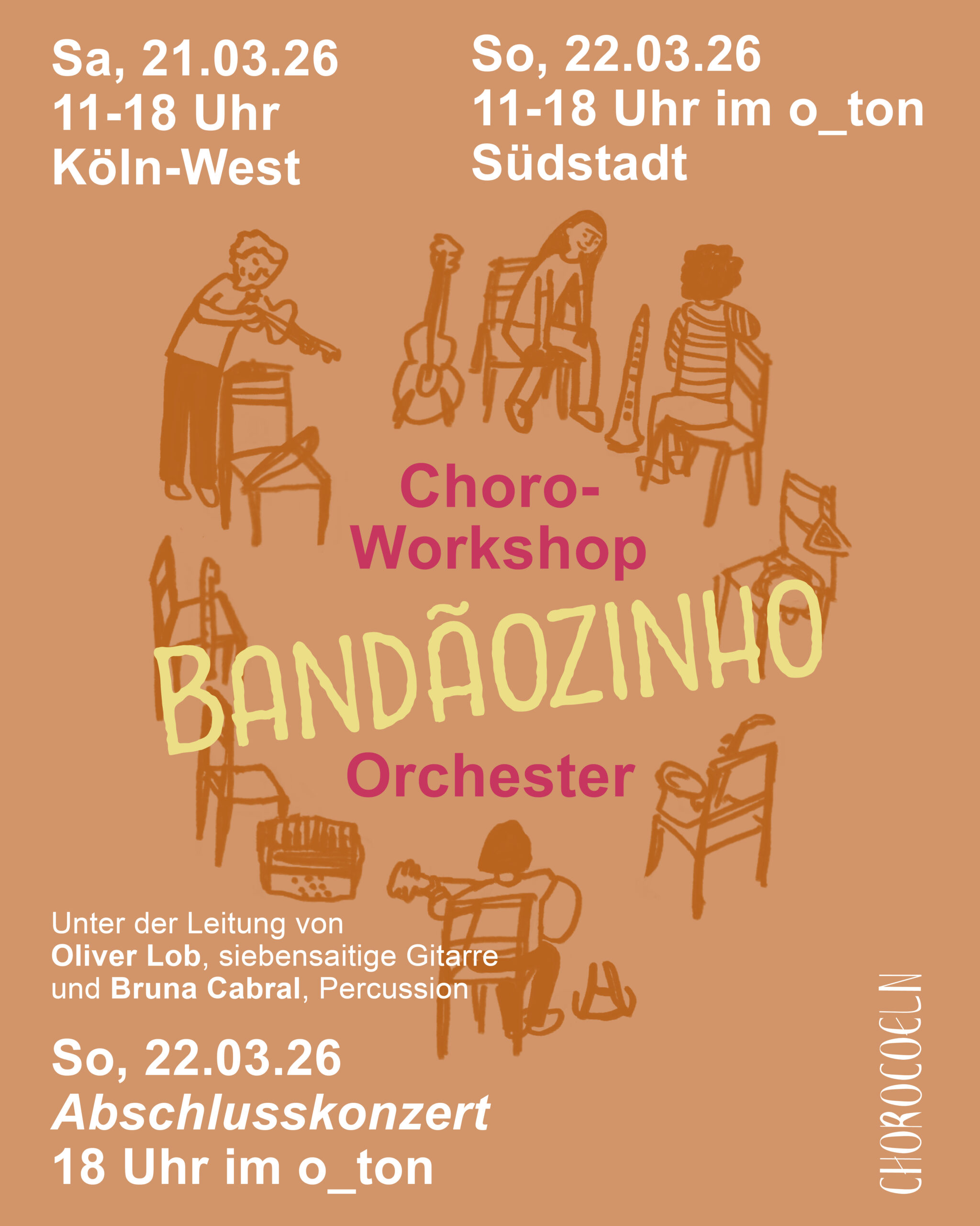 KONZERT + WORKSHOP // So. 22.3.26 // 11-18h Choro Workshop // 18h CHORO ABSCHLUSS KONZERT
